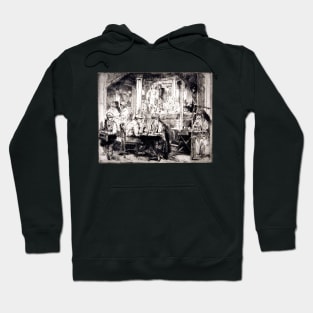 French Cafe Scene by Auguste Brouet 1872–1941 Hoodie